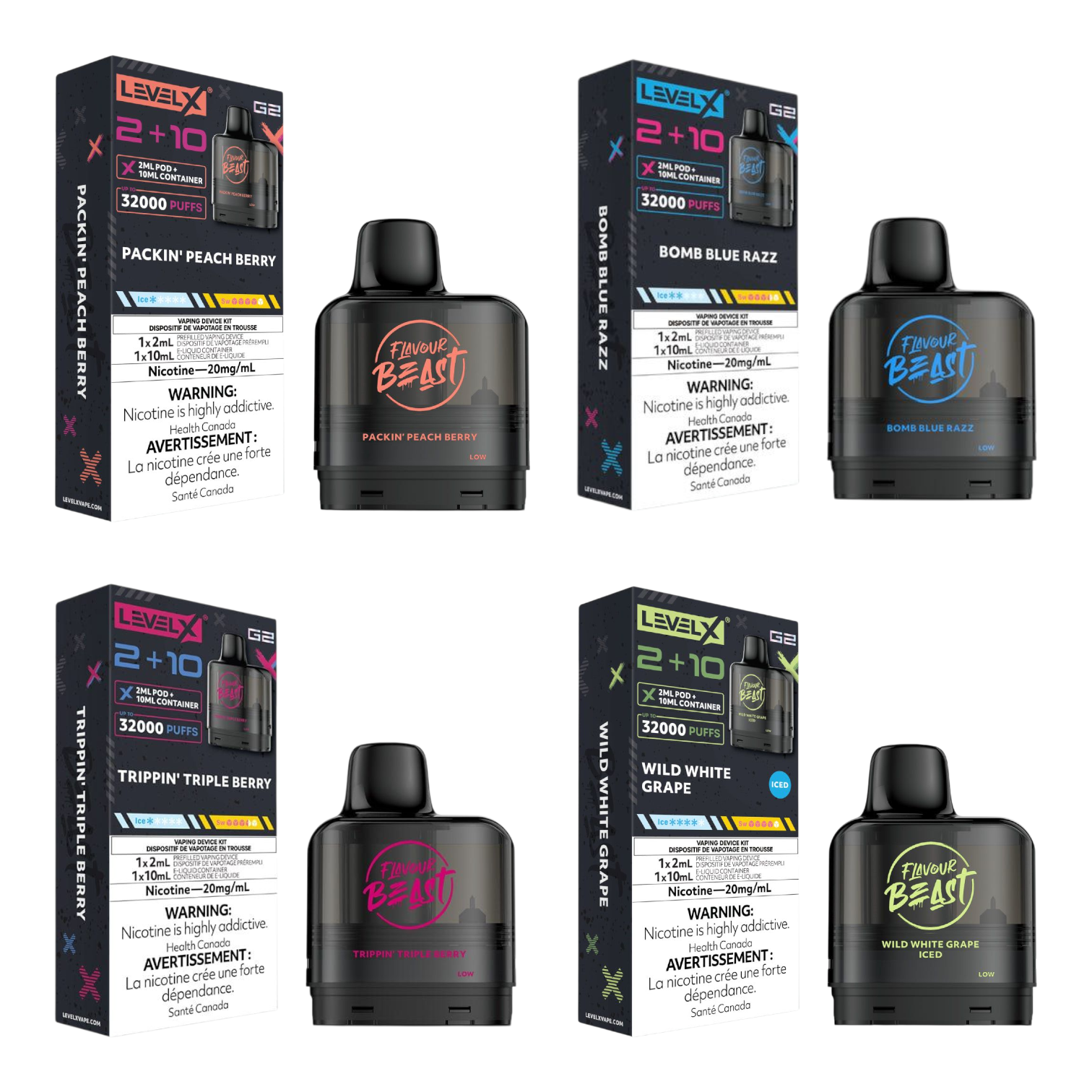 Flavour Beast Level X G2 Pods 32K